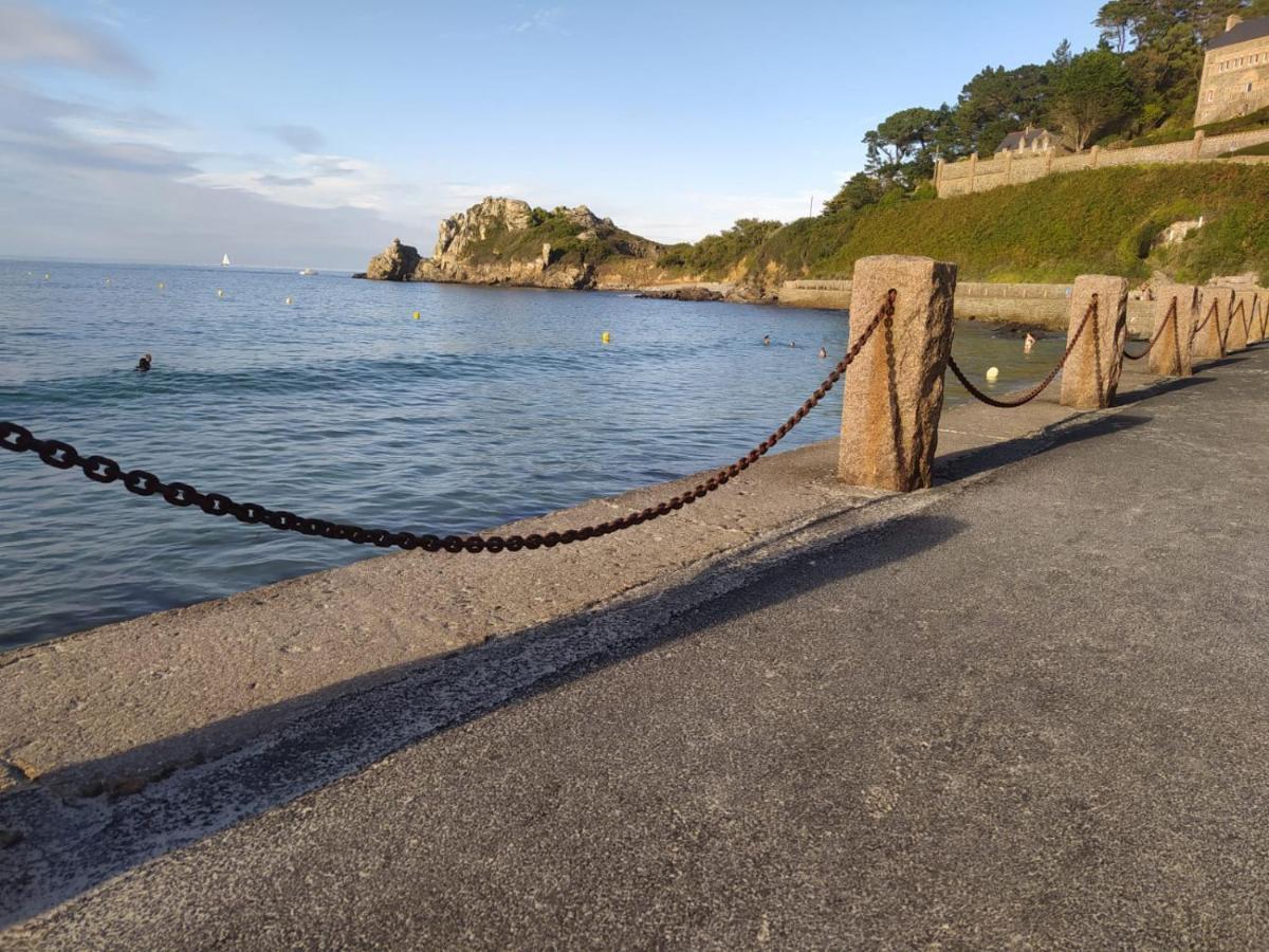 Appartement Vue Mer, Rdc, Plage De Trestrignel Perros-Guirec Dış mekan fotoğraf